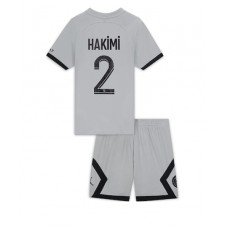 Paris Saint-Germain Achraf Hakimi #2 Bortedraktsett Barn 2022-23 Kortermet (+ korte bukser)